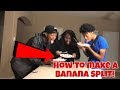 HOW TO MAKE A BANANA SPLIT | COOKING WITH THE BANANA CREW!!!