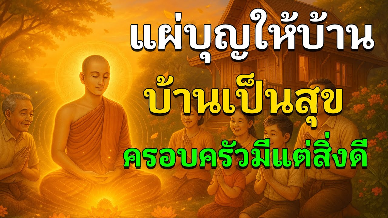 คืนนี้…แผ่บุญให้ครอบครัว ใจเป็นบุญ บ้านเป็นสุข” ครอบครัวมีแต่สิ่งดี”