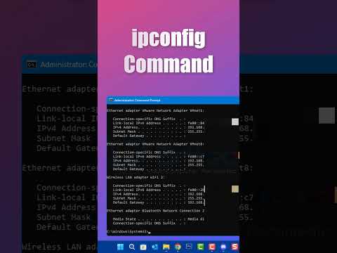 Video: Dėl kokių dviejų priežasčių reikia įvesti komandą ipconfig Windows kompiuteryje?