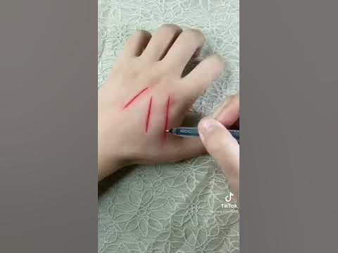 Как сделать рану на руке. - YouTube