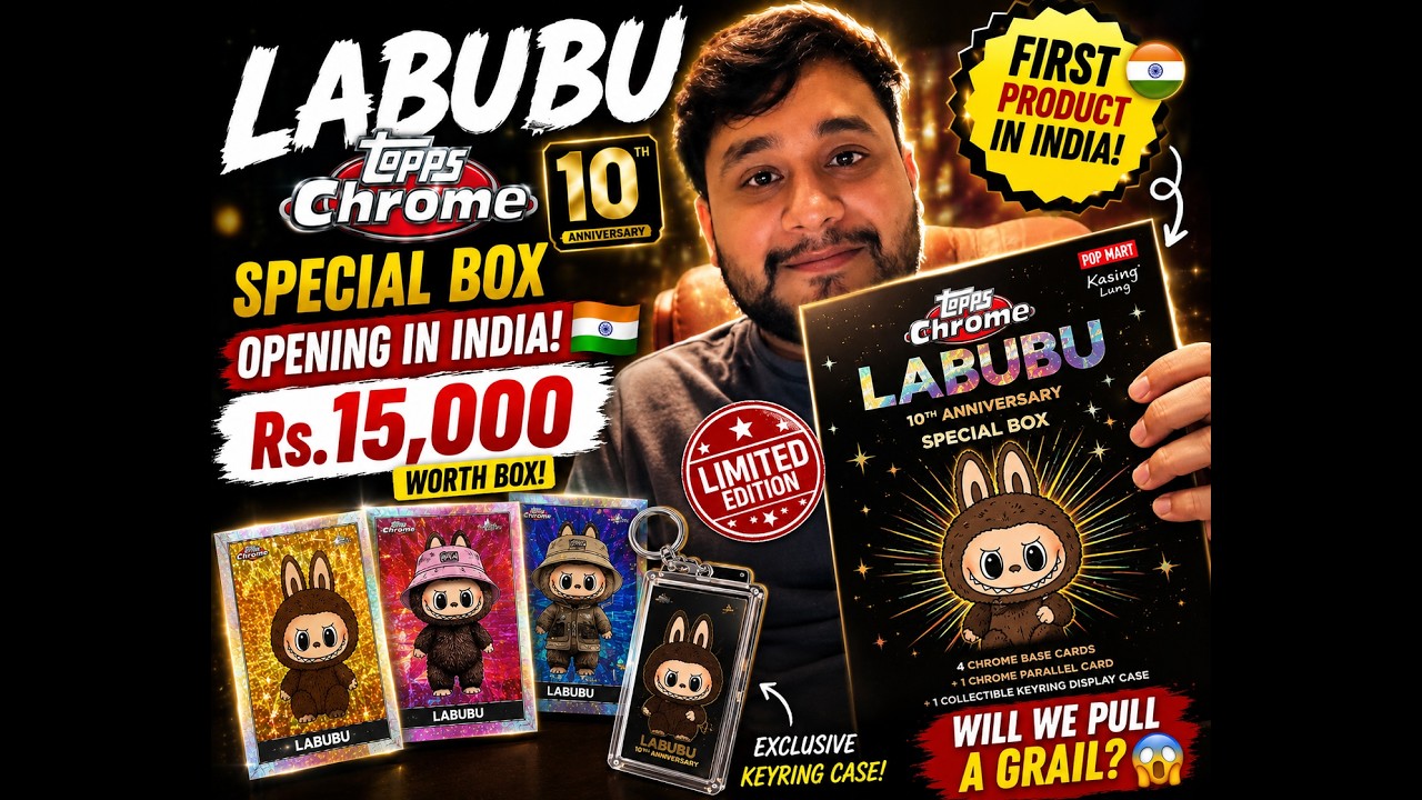 Topps x Labubu 10th Anniversary Special Box Unboxing | Hunting
