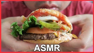 ASMR Deluxe Quarter Pounder (SOFT EATING SOUNDS) Chocolate Chip Frappe NO TALKING | ASMR Eating