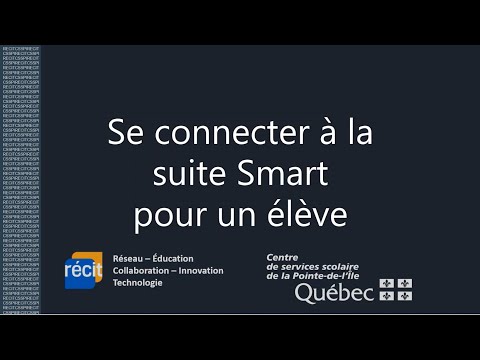 Se connecter à la suite Smart en ligne pour les élèves