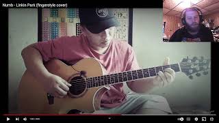 Reaction to Alip Ba Ta Numb (Linkin Park fingerstyle cover)