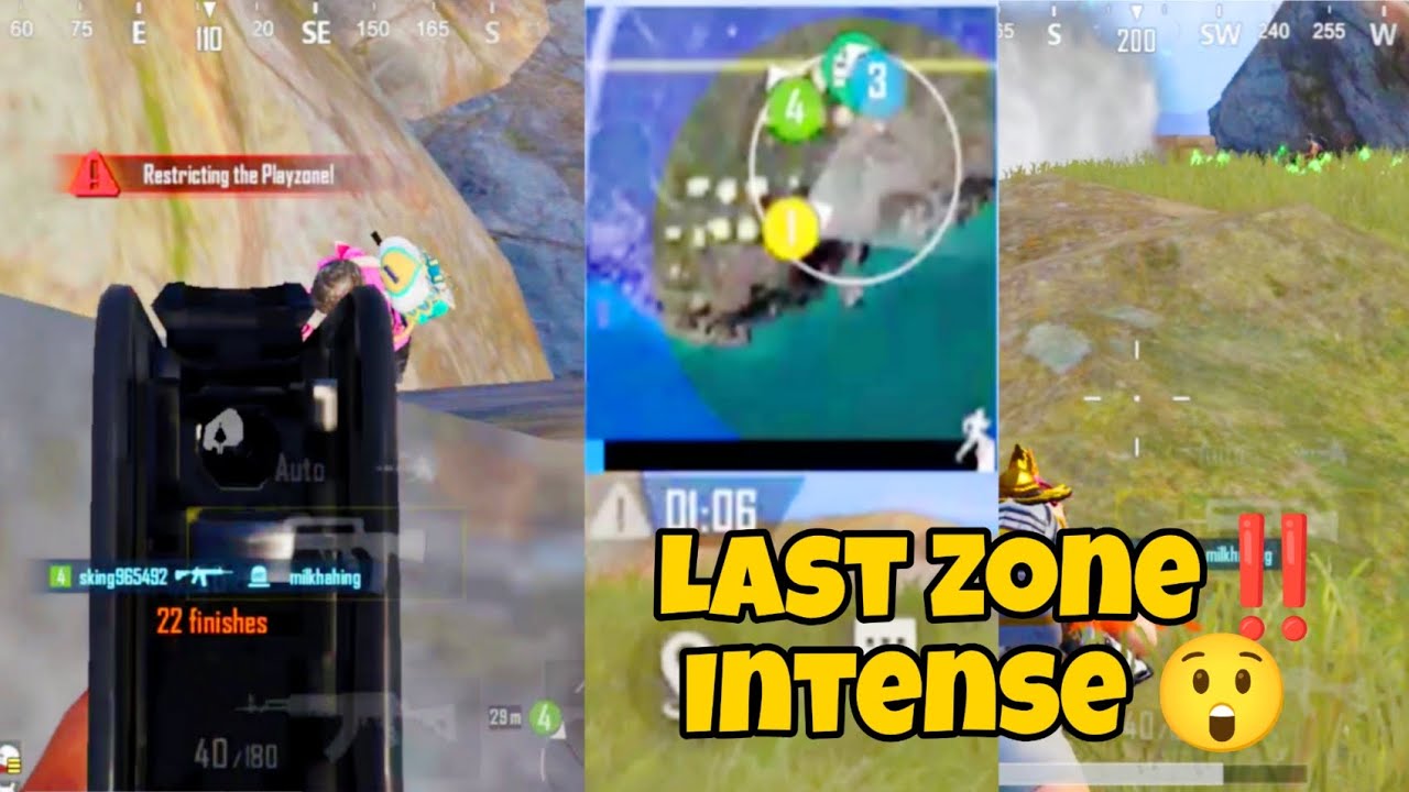 Last Zone ‼️ Bgmi - Chicken 🍗 Intense 😲 Fight -22 Kills Rank Push ...