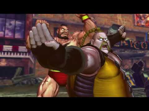 Street Fighter X Tekken Zangief Rufus Team Intro
