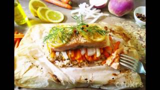 Recette Julienne Et Saumon En Papillote - Cookrs