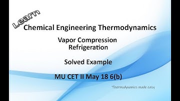Ammonia Vapor Compression Refrigeration Cycle