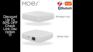 MOES Tuya ZigBee Wireless Gateway Hub Wired Multi-mode Bridge Bluetooth Remote Controller Mesh Smart