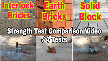 Interlock Bricks | Earth Bricks | Solid Block | Strength Test Comparison Video| ANC INDIA BUILDERS