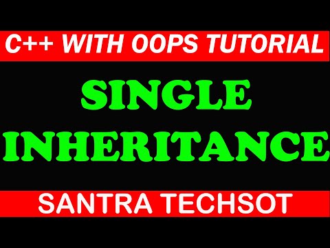 SINGLE INHERITANCE IN C++ # OOPS WITH C++ TUTORIALS IN TAMIL