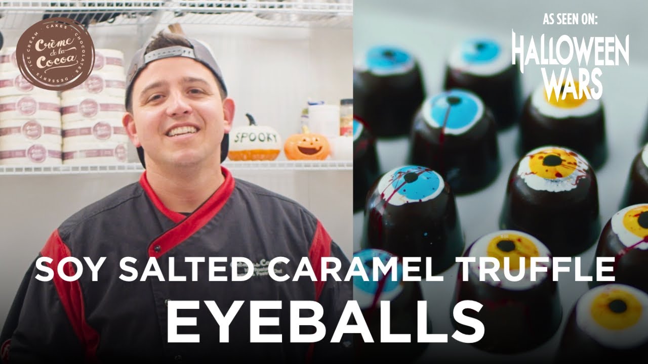 Chef Nils' Halloween Wars Chocolate Truffle EYEBALLS | Crème de la Cocoa