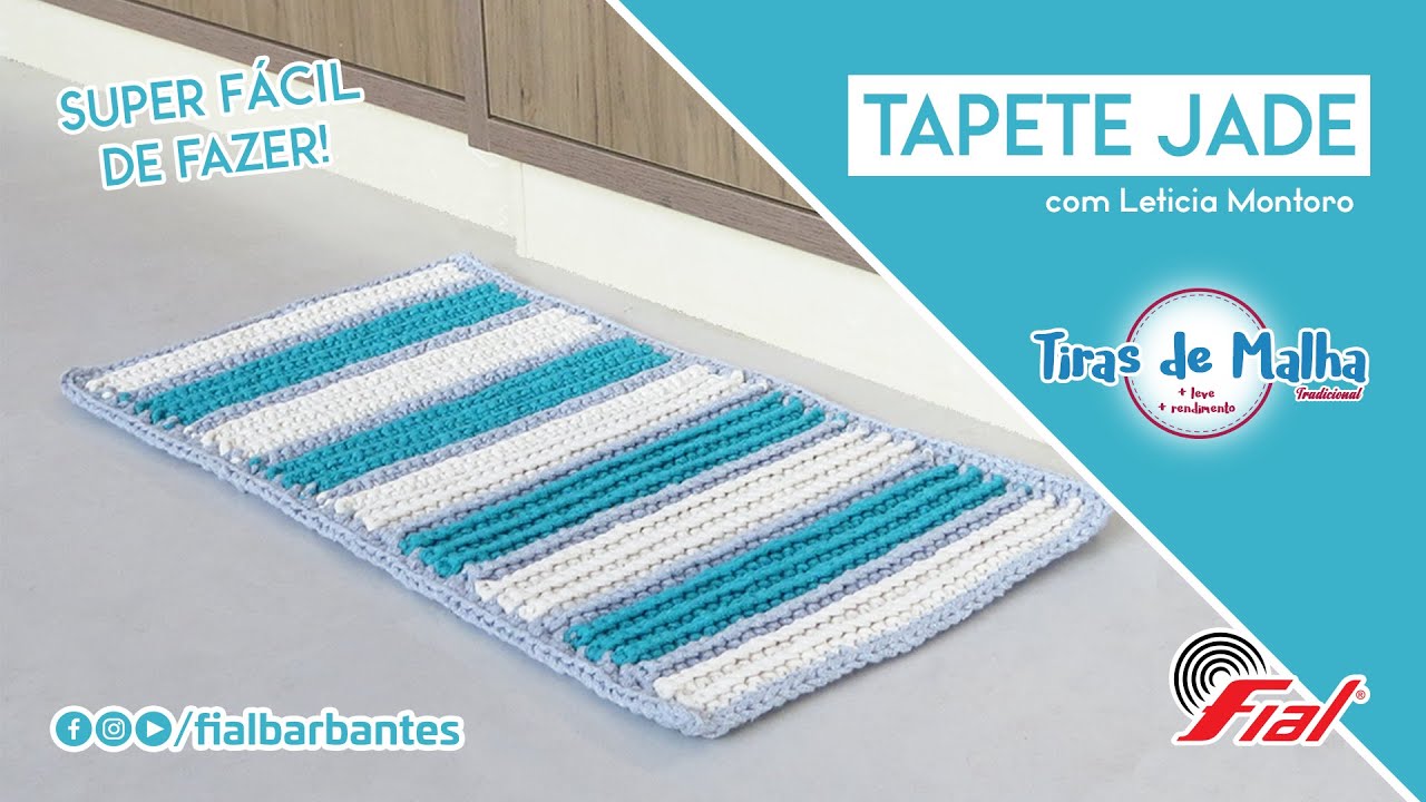 Tapete Retangular Apenas com Correntinha – simples, bonito e muitofácil | Fial Barbantes