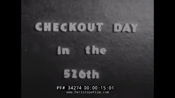 526th FIGHTER SQUADRON  1950s USAF GAG FILM  "CHECKOUT DAY IN THE 526th" F-86 SABRE JET 34274