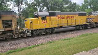 6/5/2022 UP 8631, UP 826, UP 6498 UPWB Rochelle Il