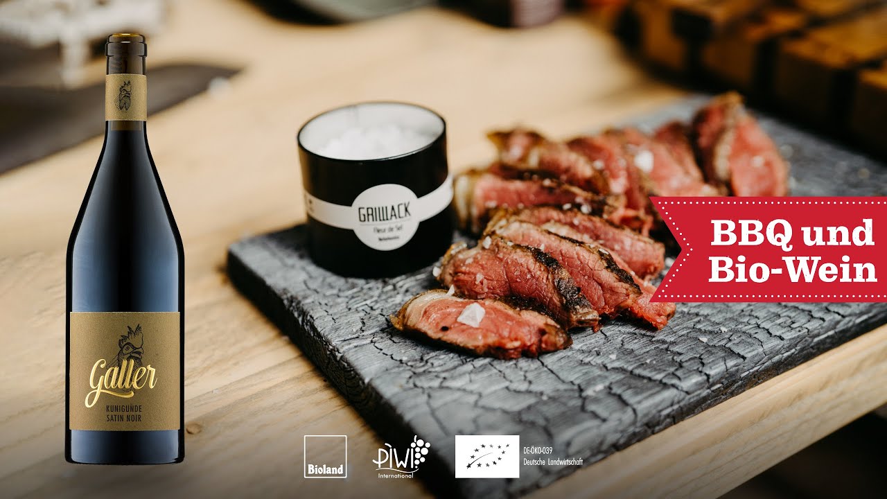 BBQ und Bio-Wein – Alte Kuh kombiniert mit der Landgräfin Kunigunde aus dem Piwi Satin noir