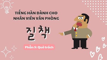 HỌC TIẾNG HÀN GIAO TIẾP TRONG CÔNG TY PHẨN 9: Quở trách (질책)| Tiếng Hàn Mẹ Đậu