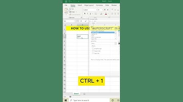 Superscript with number in Excel |  #nkstechno #excel #microsoft