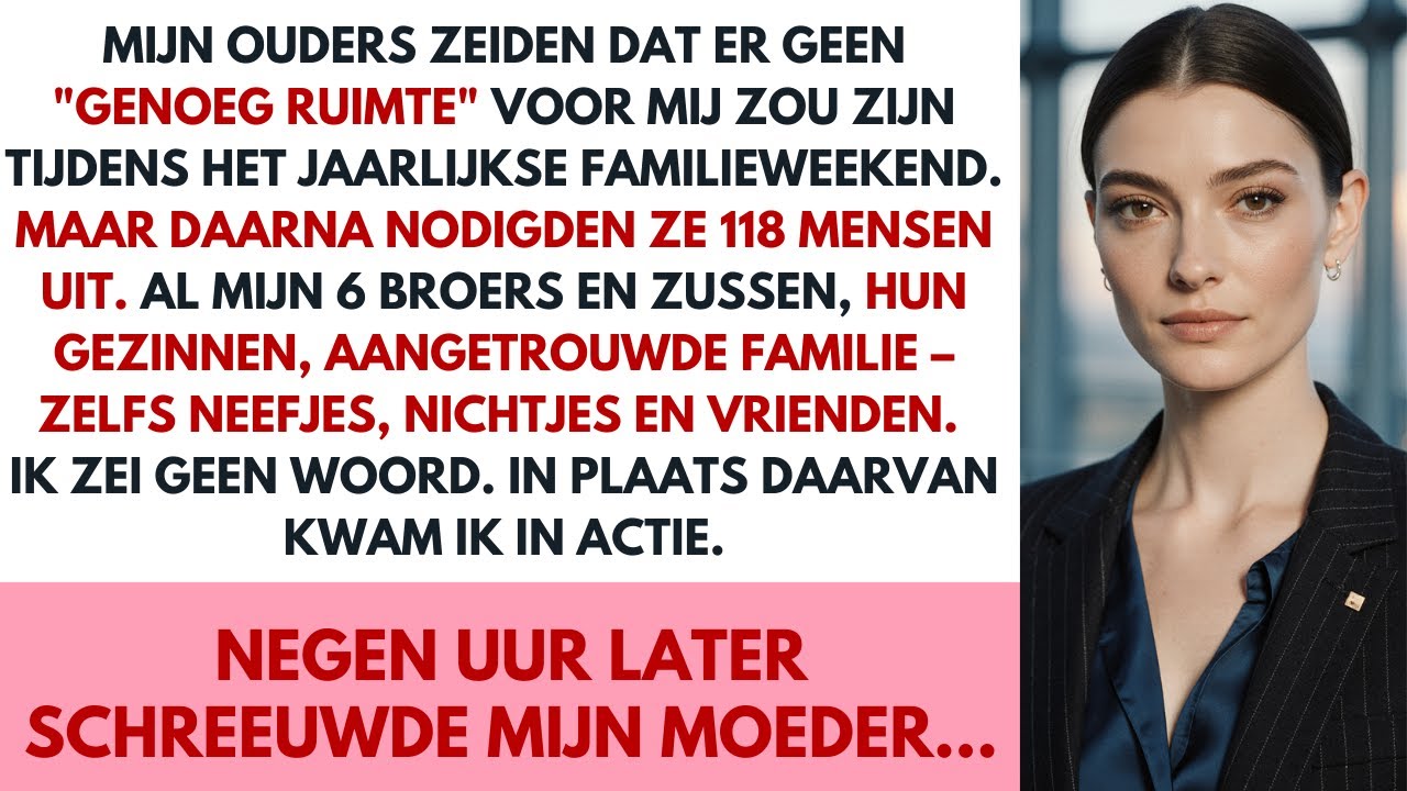 Mijn ouders zeiden dat er geen “plek genoeg” voor mij zou zijn bij de Family Retreat.Dus deed ik DIT