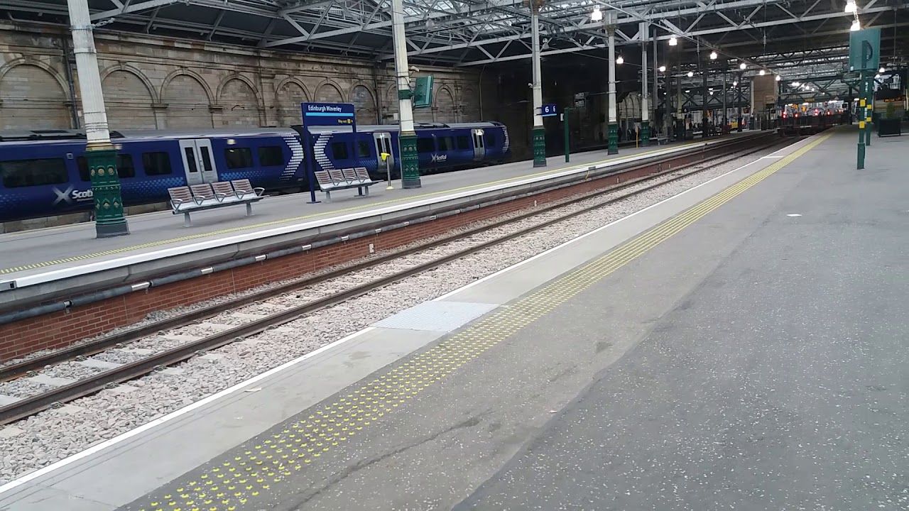 Scotrail announcement Edinburgh Waverley announcement to Ayr YouTube