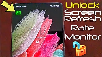 Samsung Galaxy S21 Ultra 5G How To Unlock Hidden ON-SCREEN REFRESH RATE MONITOR Tips & Tricks