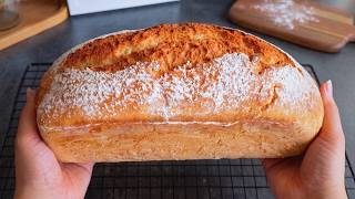 Homemade Bread in 5 Minutes! No Knead, No Shaping, No Wait