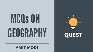 L2: MCQs on Geography | Crack UPSC CSE/IAS 2020-21 | Amit Modi