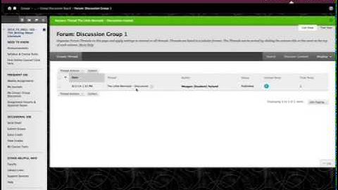 How to Access and Participate in Blackboard Group Discussion Boards