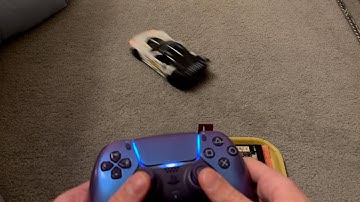 Controlling a cheap RC car with a PS5 controller.