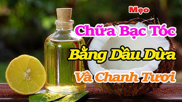 Mẹo chữa tóc bạc sớm bằng dầu dừa và chanh tươi