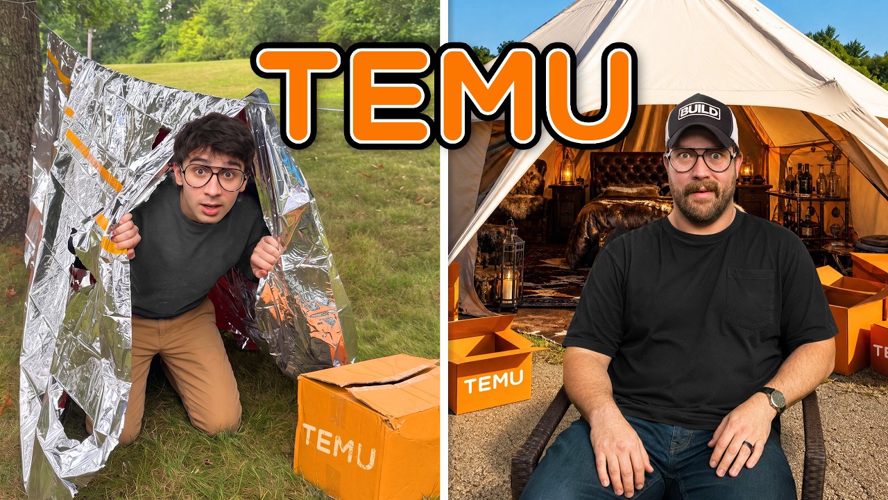 Temu $100 vs $1,500 Overnight Survival Challenge