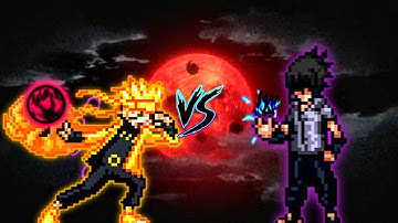 Naruto V3 (all form) (New) VS Sasuke FMS V1.2 in Jump Force Mugen