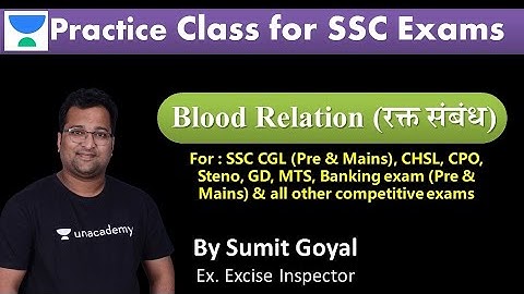 Blood Relation Basic to High level Part 1| Sumit Goyal