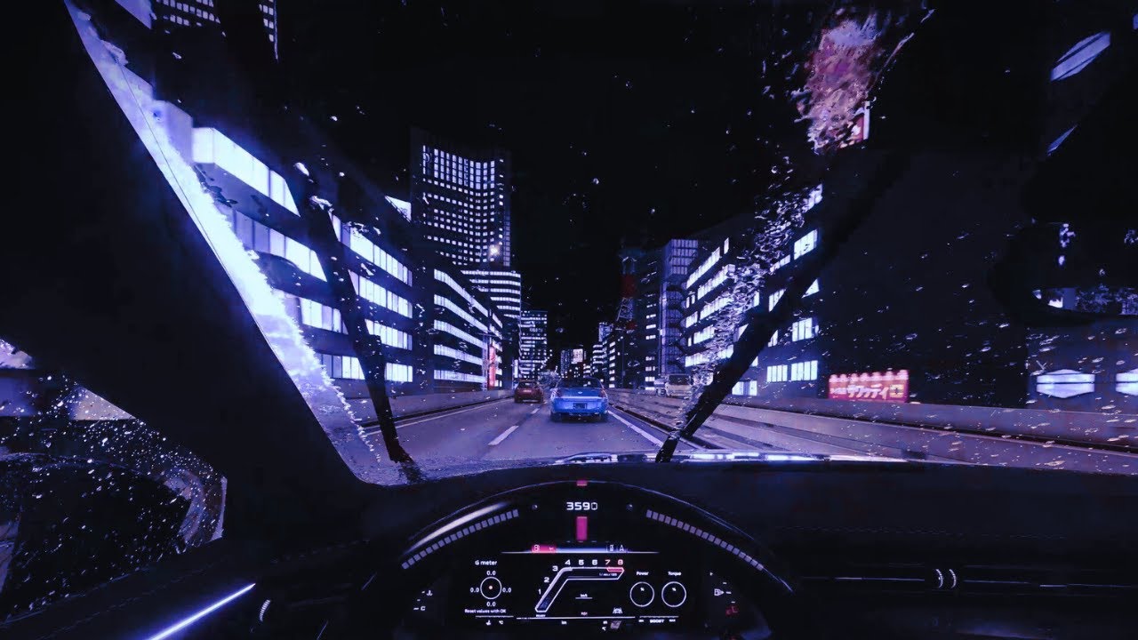 Relaxing Rainy Assetto Corsa Drive | Background Music for Focus & Sleep