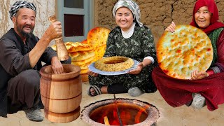 Baking Traditional Afghan Tandoori Oil Breads & Nanbota |Real Village Life 🇦🇫
