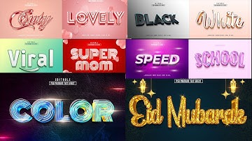 50+ 3D Text Effect Photoshop Step by Step How To Design Photoshop Tutorial