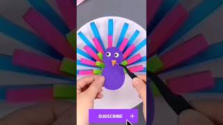 "Easy DIY Peacock Crafts: A Splash of Color for Your Home!"#trending #shorts #youtubeshorts #viral