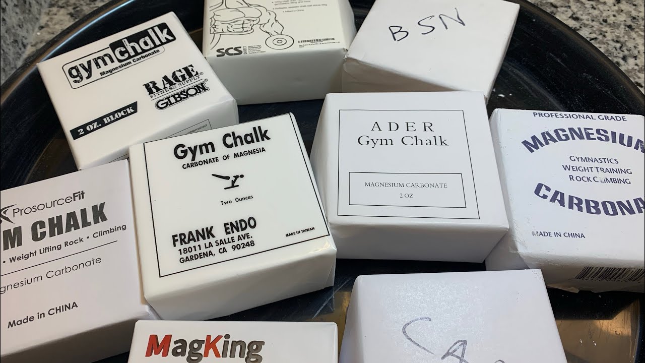 BATTLE OF THE BRANDS, 9 Brands Gym Chalk Comparison Crush, ASMR