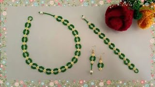 Prettiest Daisy Jewellery with Seed beads/Necklace, Bracelet &amp; Earrings making easy Tutorial Diy