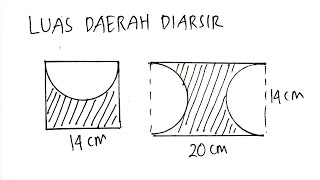 CARA MUDAH MENGHITUNG LUAS DAERAH YANG DIARSIR DARI 2 BANGUN DATAR | MATEMATIKA SD