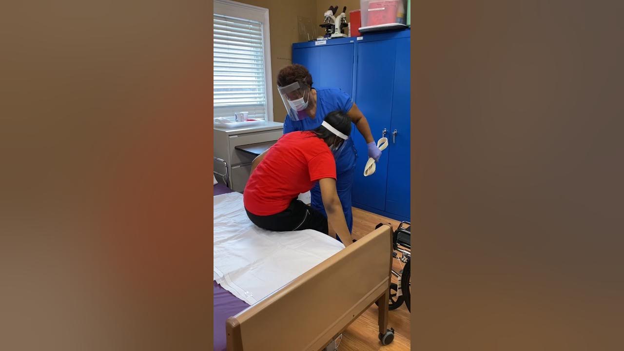 Transferring Patient from bed to wheelchair using gait belt YouTube