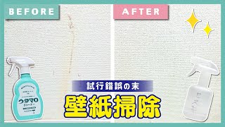 【壁掃除】何の汚れ壁紙の汚れを一掃します