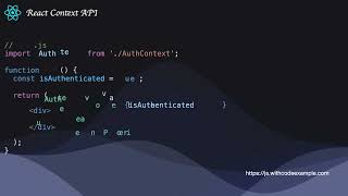 React Context API | Link in description