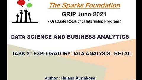 The Sparks Foundation | GRIP June 2021 | Task 3 - Exploratory Data Analysis - Retail