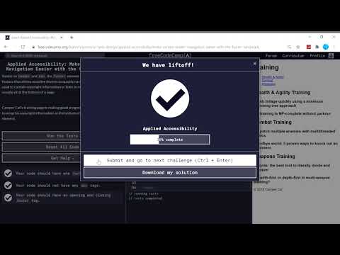 Applied Accessibility (8/22) | Make Screen Reader Navigation Easier with the footer Landmark | fcc