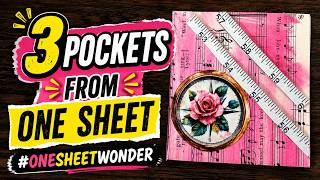 📄✨ This Paper Folding Trick Creates 3 Pockets from ONE Sheet! 🤯 #onesheetwonder