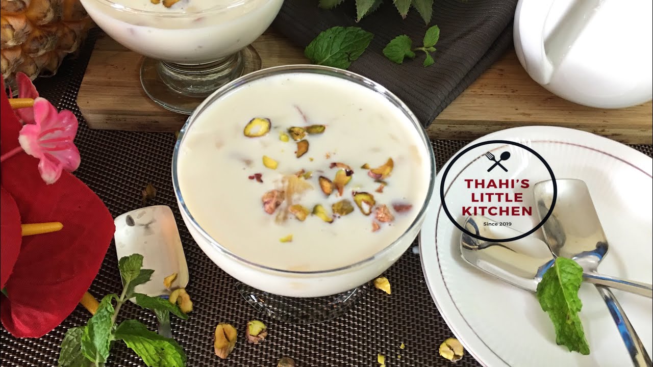Coconut Pineapple Kheer Recipe / How To Make Pineapple Payasam YouTube