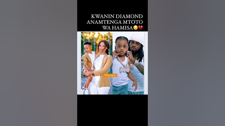 DIAMOND ANACHOMFANYIA MTOTO WAKE NA HAMISA MOBETO SIO SAWA 💔😒