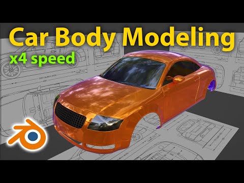 How To Do Car In Blender • Timelapse X4 Speed • Subdivision Modeling