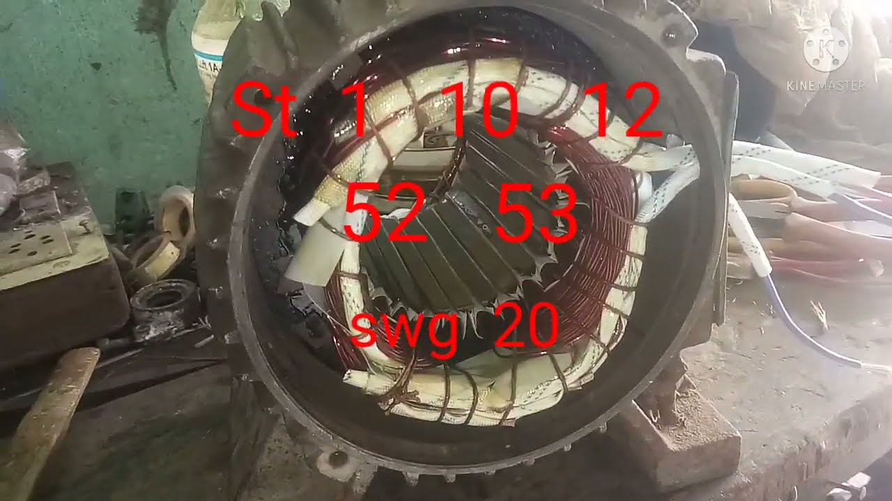 2 HP Usha Motor winding data